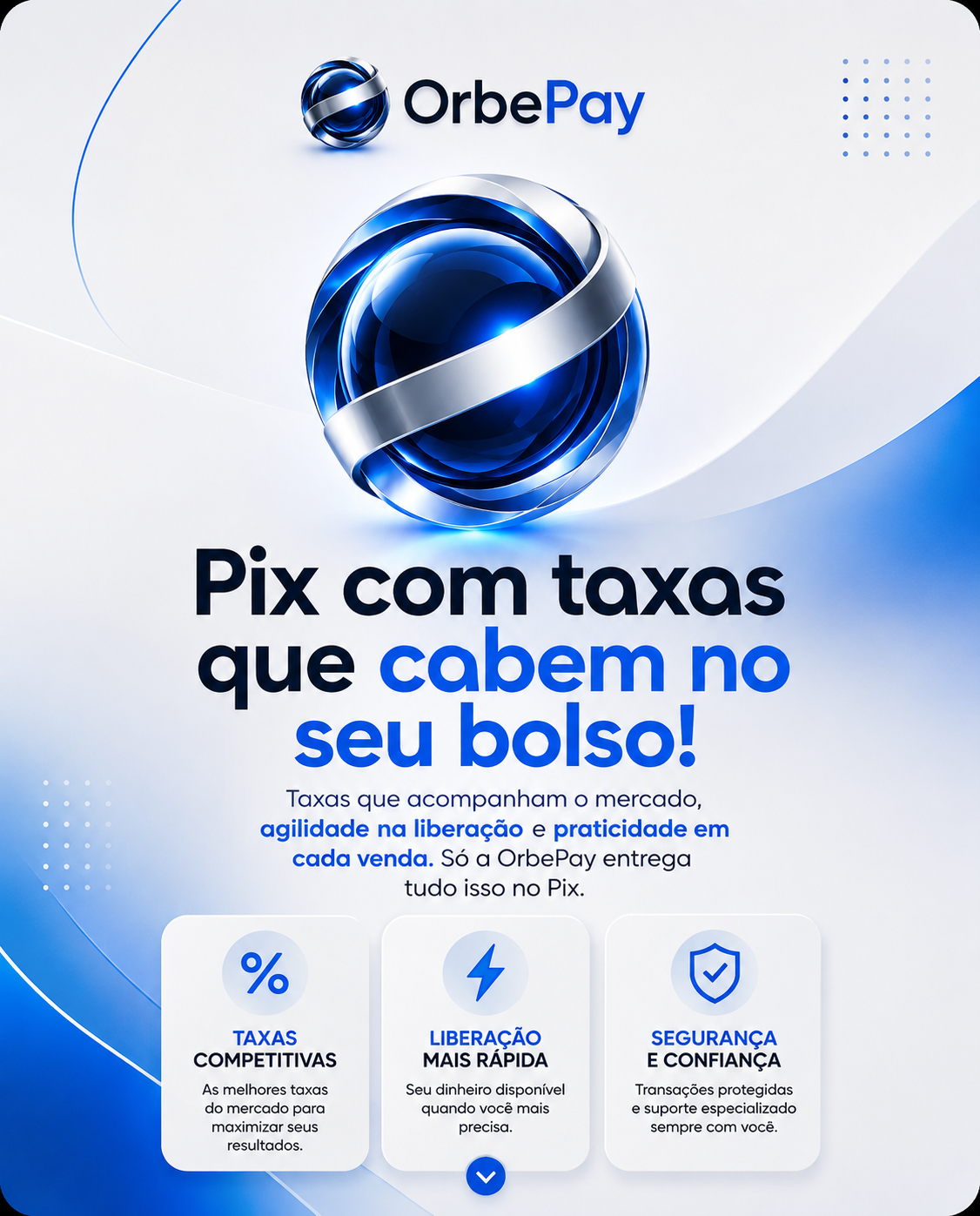 OrbePay — Pix com taxas competitivas