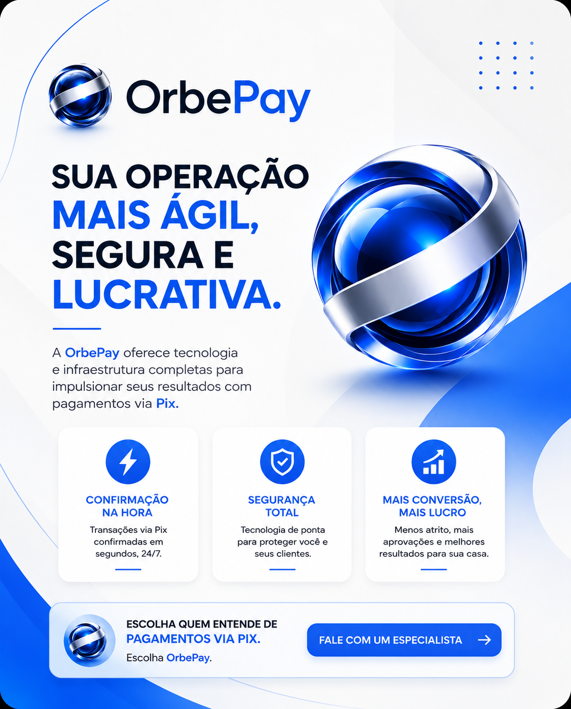 OrbePay — transparência e tecnologia